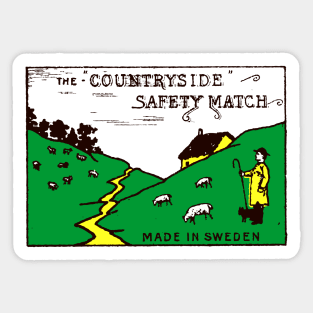 Countryside Matchbook label Sticker